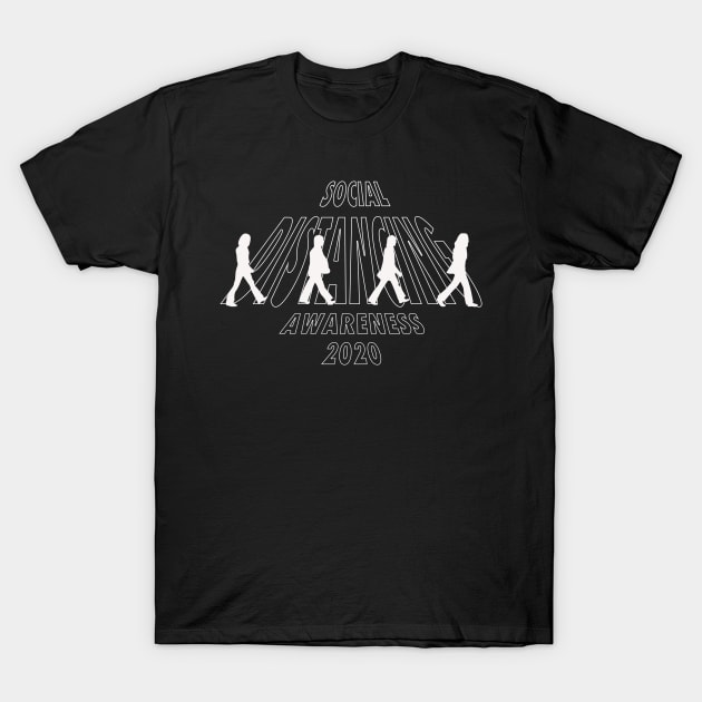 The Beatles Social Distancing T-Shirt by brewok123